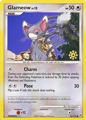 Diamond & Pearl Glameow [Snowflake-Stamp] Pokémon card